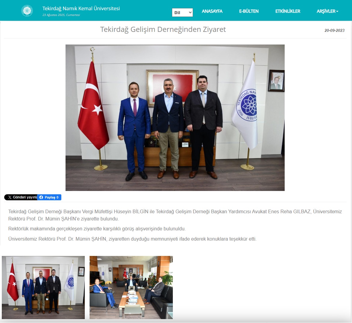 Trakya Söz Haber Sitesindeki Haber Metnimiz